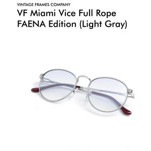 Vintage Frames, VF Miami Vice Full Rope
FAENA Edition (Light Gray) Sunglasses